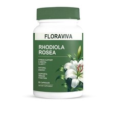 Floraviva Rhodiola Rosea 500mg - Stress Relief, Energy Boost, Focus  Mood Sup