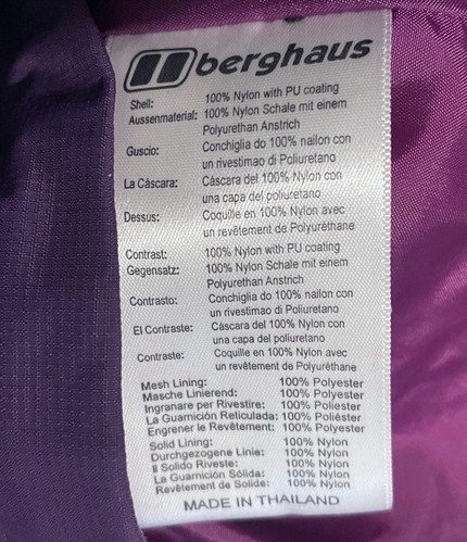 Berghaus AQ2 Walking Hiking Waterproof Jacket / Womens UK 10 / Very Good Cond - Picture 9 of 10