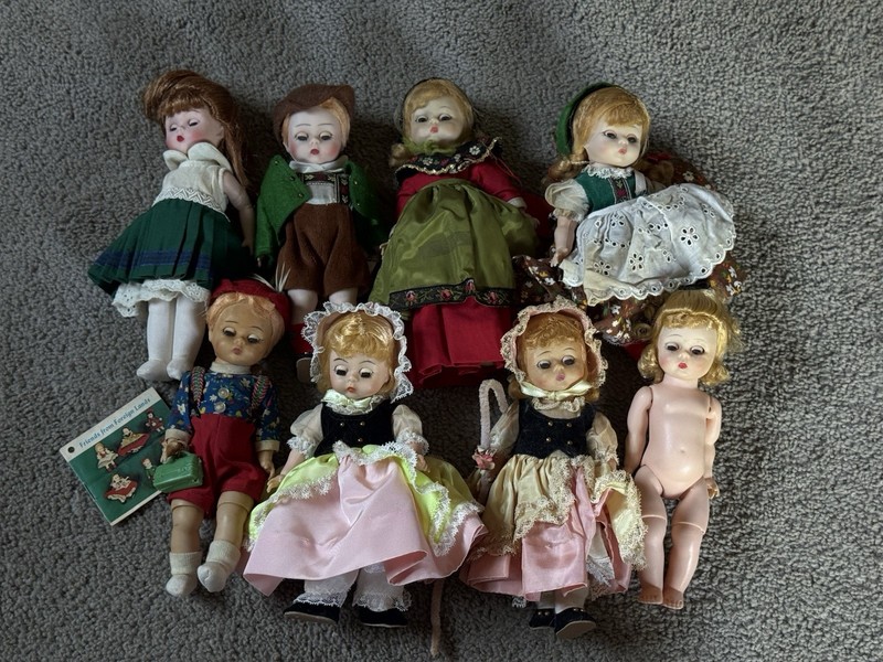 MADAME ALEXANDER 8" Vintage Dolls Lot Jointed Knees