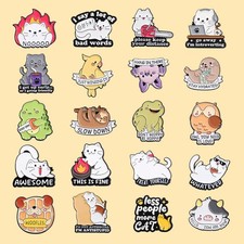 Cute Animal brooch cat Dinosaur Frog Bird Pin Brooch badge pin gift