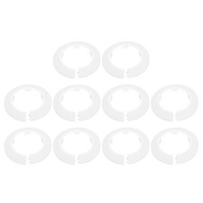 10pcs Flange Pipe Cover Decoration 2.48" Clip-on Wall Hole Cover, White