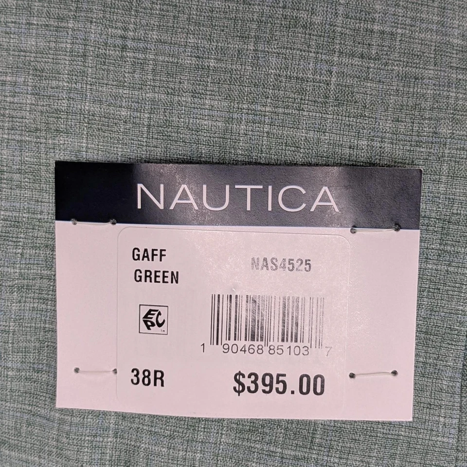 Traje Chaqueta 38 R Pantalones 32x32 Verde Menta Elastizado Nautica Para Hombre Calce Moderno 2 Piezas Foto 4 de 4