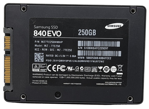 Samsung 840 EVO MZ-7TE250 250GB SATA 2,5" 90-99% Health SSD