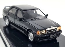 Ixo 1/43 Mercedes Benz 190E 2.3 16V 1984 Metallic Black Diecast Scale Model Car