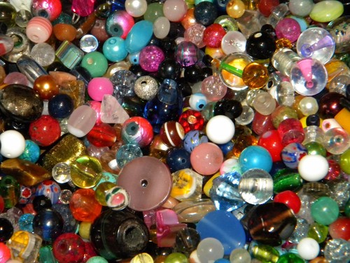 NEW One Pound 1 Lb "HOUSE Blend" Glass Bead Lot Random Colors & Sizes (1mlb) - Picture 11 of 12