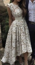 Bridal Shower/Reception Dress Asymmetrical Zip Up  Bows Ladies