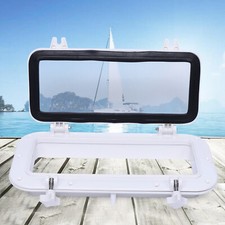 40x20cm Boot Marine Yacht Fenster Rechteckiges 4mm Geh?rtetem Glas Bullauge NEW