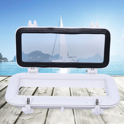 40x20cm Boot Marine Yacht Fenster Rechteckiges 4mm Geh?rtetem Glas Bullauge NEW