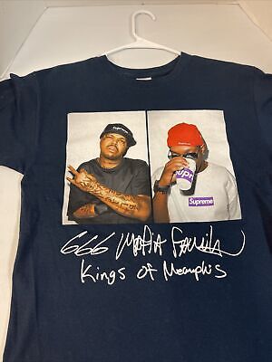 Supreme Three Six Mafia Tee Navy Size M Used FW12 | eBay