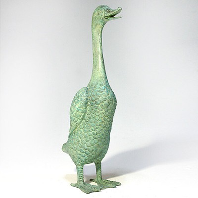 Duck Statue Bronze Garden Duck Upright 15" H Animals | eBay