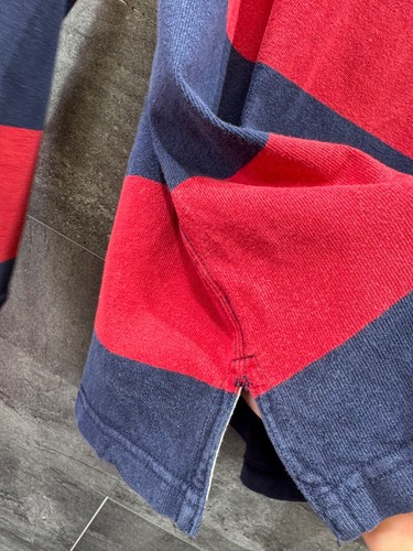 Camisa Polo Ralph Lauren Vintage Años 90 Rayas Rugby Manga Larga Hombre’s Talla L - Imagen 10 de 21