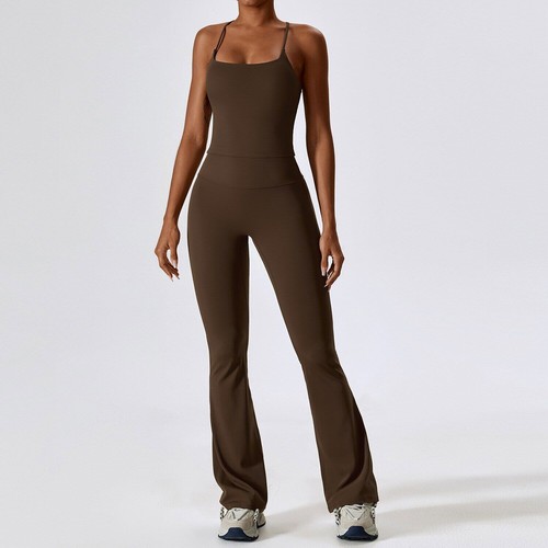 Yoga Set 2-teilig nahtlos Damen Sportbekleidung Gym Legging Langarm Sportanzüge - Bild 4 von 39