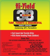 Hi-Yield 38 Plus permethrin Insecticide Termites Boxelder Bugs Ants 32 oz kills
