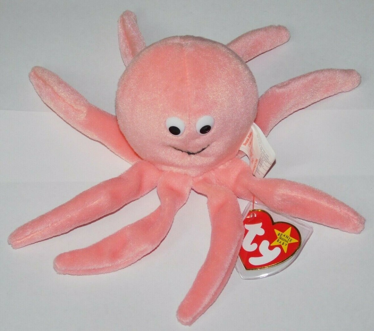 RARE RETIRED TY BEANIE BABY INKY THE OCTOPUSS w/ TUSH TAGS PE