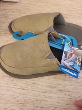 COBIAN CARDIFF MULE SLIPPERS MENS SIZE 8 TAN- NEW