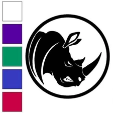 Rhino Rhinoceros Horn, Vinyl Decal Sticker, Multiple Colors & Sizes #6729