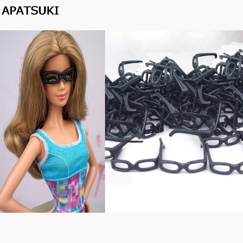 10pcs/set Mini Plastic Lensless Glasses For 11.5in Doll 1/6 Doll Accessories Toy