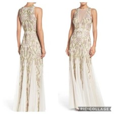Adrianna Papell Halter beaded gown