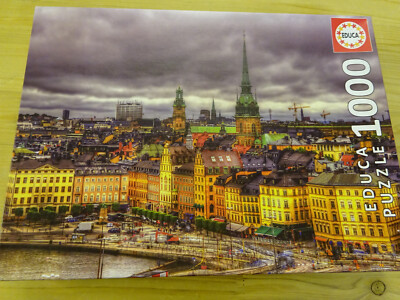 1000 Views of Stockholm Sweden, Educa, Puzzle, vollständig, 8-5