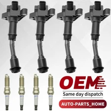 ✅4X OEM For 2017-2019 Ford Escape 1.5L L4 Ignition Coil & Spark Plug UF735 USA✅