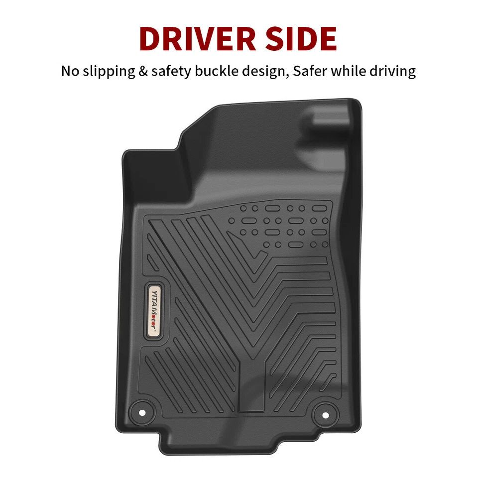 Floor Mats for 2012-2016 Honda CR-V CRV 3PCS Black TPE Rubber All Weather Liners Foto 2 de 4