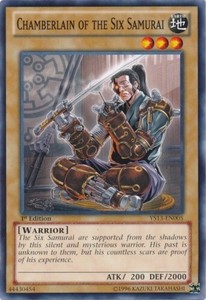 Chamberlain of the Six Samurai - YS13-EN005 - Common - 1st Edition x3 - Near Min