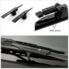Un par universal para coche SUV limpiaparabrisas escobilla alerón negro