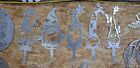Garden Gnomes 20" Overall, 14" Above Stake Bare Metal Cnc Plasma Metal Art Sign