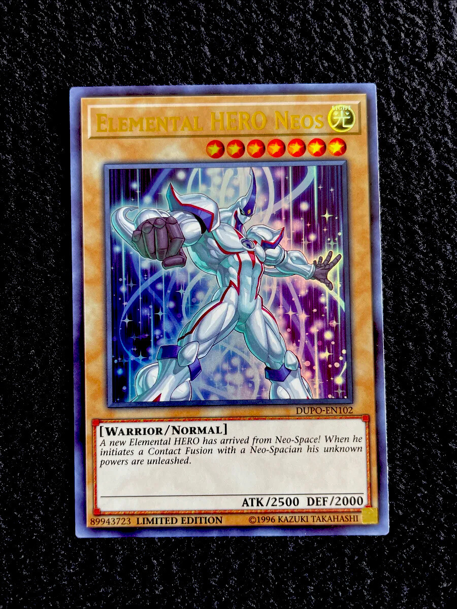 🔥 YUGIOH • ELEMENTAL HERO NEOS • ULTRA RARE • DUPO-EN102 • LIMITED-E • NM/M