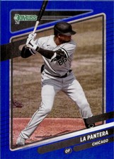 Luis Robert 2021 Donruss La Pantera Variation Holo Blue #143 Chicago White Sox