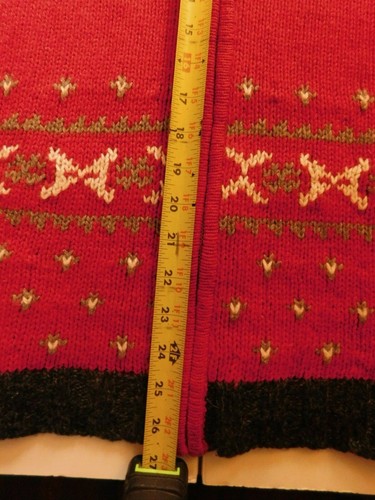 High Sierra Damen Urlaub Reißverschluss rot Strickjacke Pullover 2X - Bild 6 von 9