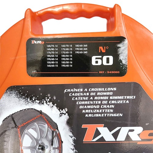 Car Tyre Snow Chains N60 14" 15" 16" Inch Anti Skid Emergency Mud Steel Chains - Picture 39 of 96