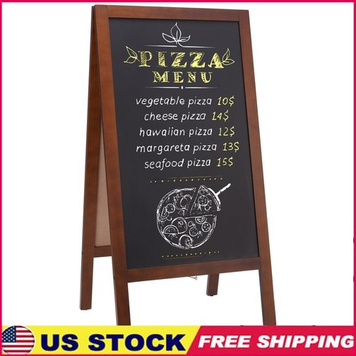 A-Frame Magnetic Chalkboard Easel W/ Accessories Menus Events Home Decor New
