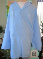 Best Medical L/S Hooded Lab Coat Snaps 3 Pockets 39" Length Sz 3X