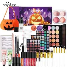 Halloween Stage Makeup Face Liner Brow Lip Eyeshadow Palette Women Sets Gift Box