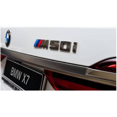 Genuine BMW X7 G07 M50i Rear Cerium Gray Trunk Badge Emblem 51148093998 ...