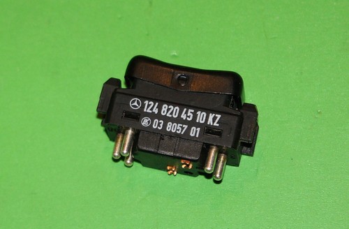 1986-91 Mercedes-Benz W124 OEM Center Console Right Window Switch 1248204510 - Picture 2 of 3