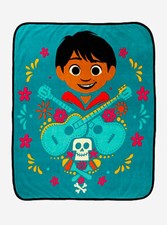 Disney Pixar Coco Miguel Super Soft Plush BLANKET THROW 48  x60" NEW