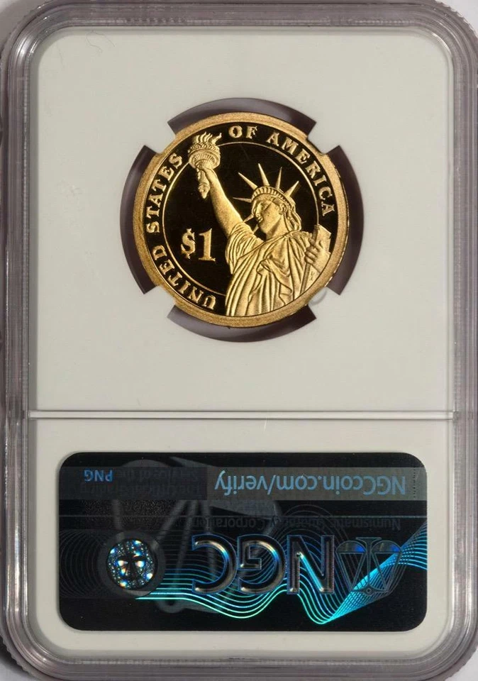 2012 S NGC PF68 Retained Struck In Scrap Chester Arthur Proof Dollar Mint Error - Image 4 of 4