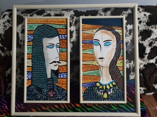 arte de la pared del azulejo de mosaico Harris G. Strong | eBay