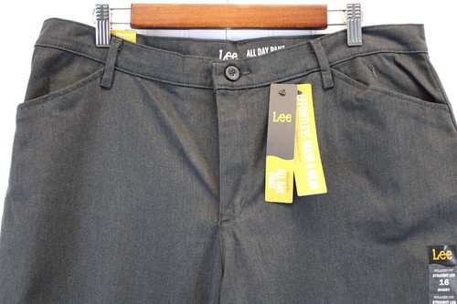 Lee Womens Relaxed Fit Everyday Chino Pant Straight Leg Career Cotton Blend - Picture 4 of 13