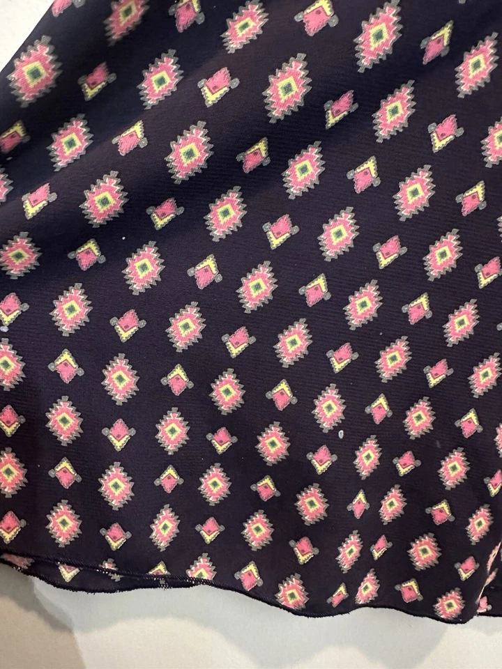 DELiA*s Y2K Tank Dress Navy/Pink Sleeveless 90s Retro Skater Size Small Back Zip - Image 3 of 4