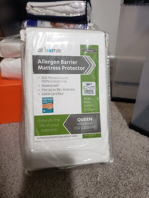 at home Allergen Barrier Mattress Protector