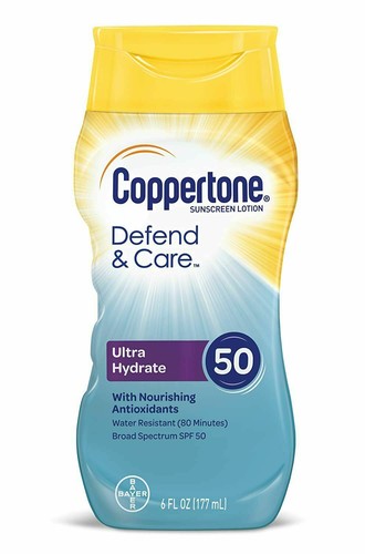 coppertone defend and care face spf 50