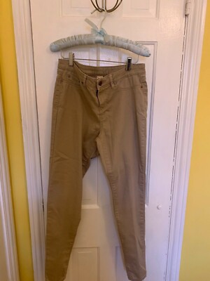Pantalon Femme Faded Glory Skinny Stretchy - Taille 6 Beige (khaki) - Occasion Très Bon état