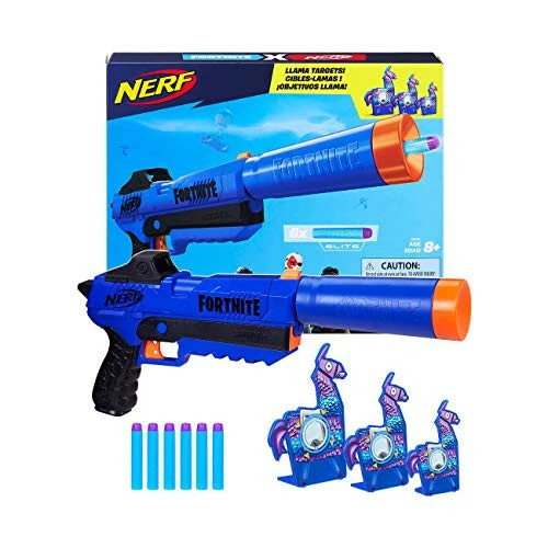  NERF Fortnite Sp-R & Llama Targets - Includes Sp-R Blaster, 3  Llama Targets, & 6 Official Elite Darts - for Youth, Teens, Adults (  Exclusive) : Toys & Games