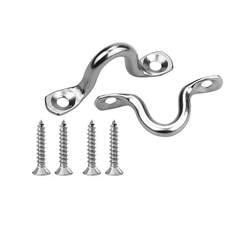 US 7/8" Boat Nylon Plastic 3 Bow Bimini Top Fittings Hardware W/Strap