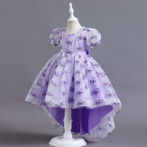 Niños Flores Niñas Vestido de Boda Vestido Dama de honor Fiesta Concurso Princesa Vestidos - Imagen 44 de 53