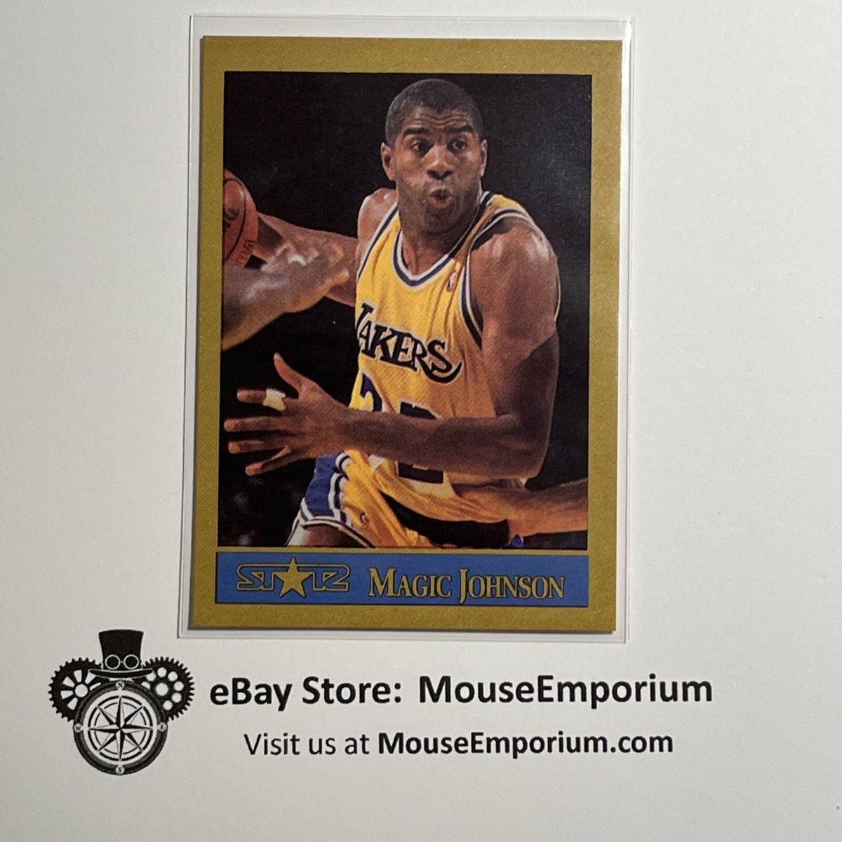 MAGIC JOHNSON 1990-91 Starz Statz NBA Card | eBay