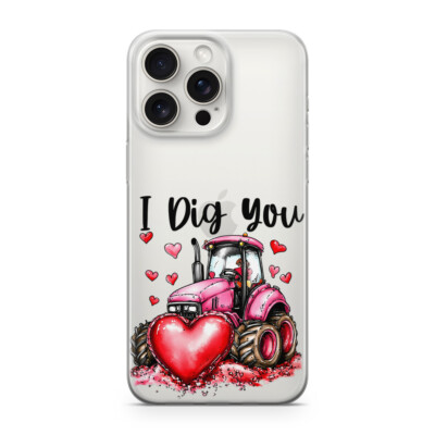 Sunny-Case Handyhülle für iphone 7 PLUS / 8PLUS Tracktor Herz Nr.791 rote Herz